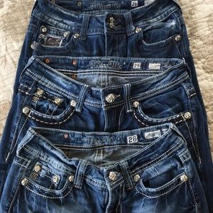MISS ME Pants the 3 jeans each one 35$